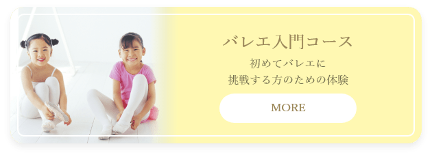 「バレエ入門コース」「初めてバレエに挑戦する方のための体験」