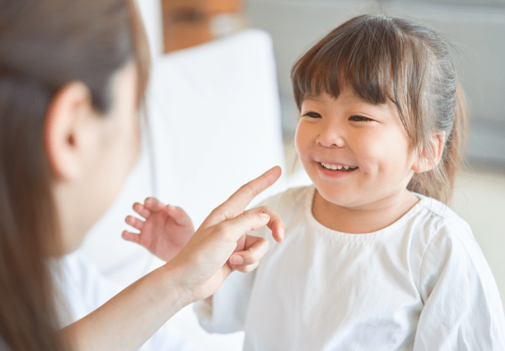 講師の言葉に注目できるように