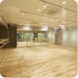 Dance Room / 壁一面の鏡で自身の動きも先生の動きもばっちり。大きなガラス窓を通して、外からもレッスンの様子がよく見えます。