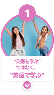１ 英語を学ぶでなく英語で学ぶ
