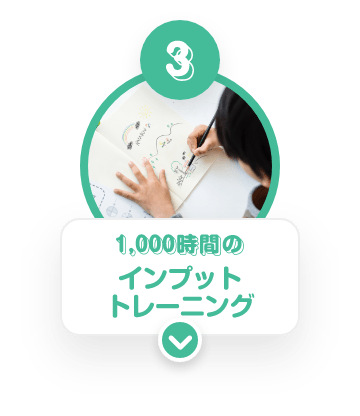 ③ 1,000時間のインプットトレーニング